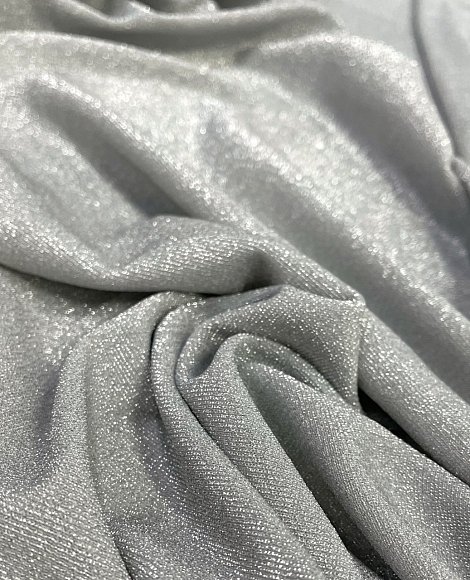 Трикотаж люрекс серебро
