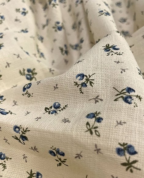 Сорочка крем мильфлер синий